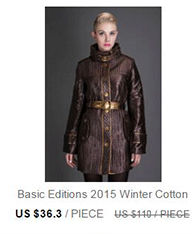 Basic-Editions-Autumn-Long-Sleeve-Metallic-Silk-Fabric-Cotton-Coat-Jacket-Collar-Parka---8S067-32224696132