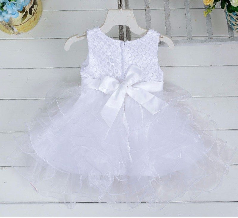 Beaded-Bowknot-Boutique-0-2Years-Toddler-Girls-Birthdays-Dresses-Tulle-Baby-Baptism-Purple-Red-White-32645958107