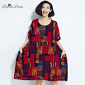 BelineRosa-2017-Plus-Size-Dresses-Summer-Cotton-and-Linen-Plaid-Dress-Clothes-for-Pregnant-Women-Fit-32792875718