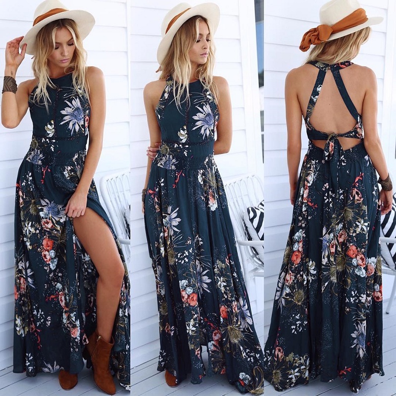 BerryGo-Halter-floral-long-dress-Women-Christmas-chic-backless-evening-party-maxi-dress-Hollow-out-s-32778697527