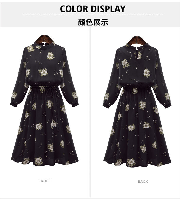 Black-Chiffon-Floral-Dresses-Spring-Summer-Style-Fashion-Vintage-Elastic-Dress-Women-Batwing-Stand-C-32682557586