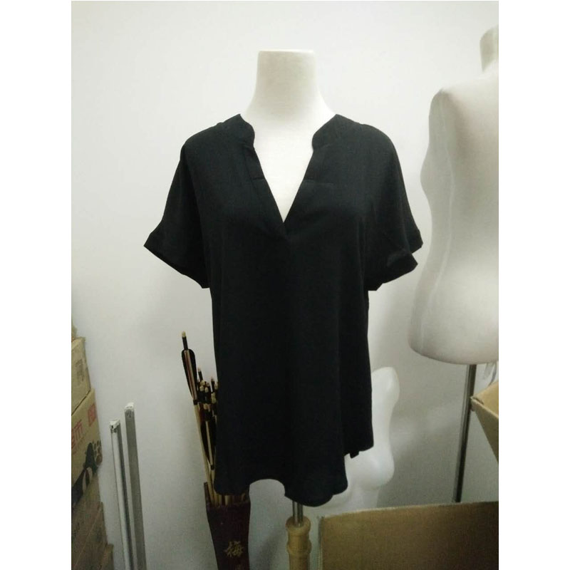 Black-T-Shirt-Women-V-Neck-Oversize-Chiffon-Top-Casual-Plus-Size-T-Shirt-Women-Shirts-2017-T-shirt-F-32665897284