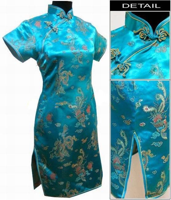 Black-Traditional-Chinese-Classic-Dress-Mujere-Vestido-Women39s-Satin-Cheongsam-Mini-Qipao-Size-M-L--32503161834