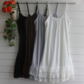 Black-amp-White-Lace-Tank-Dress-Large-Size-Elastic-Basic-Underdress-Women-Casual-Summer-Bohemian-Sty-32781812872