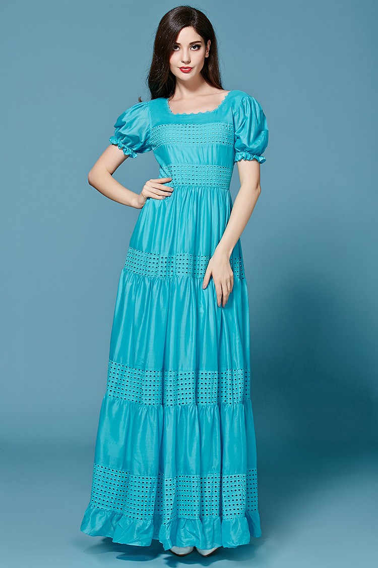 Bohemian-Dress-High-Quality-2017-New-Fashion-Summer-Long-Dress-Short-Sleeve-Hollow-out-Green-Blue-Co-32613246750