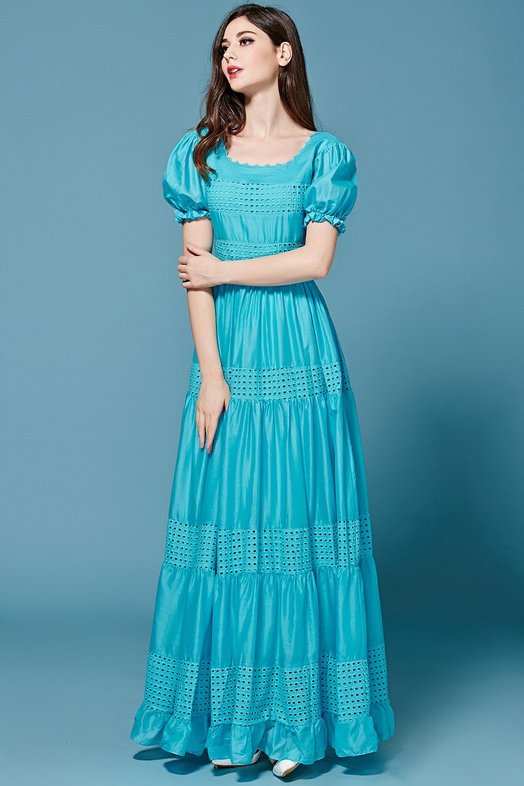 Bohemian-Dress-High-Quality-2017-New-Fashion-Summer-Long-Dress-Short-Sleeve-Hollow-out-Green-Blue-Co-32613246750