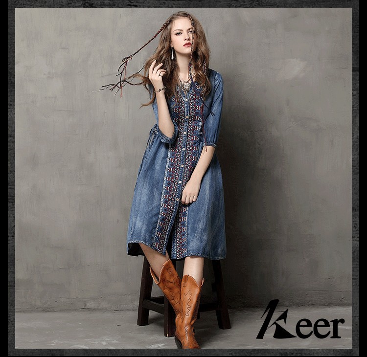 Boho-Famous-designer-brand-dresses-Women-39s-Dress-vintage-embroidery-denim-Dress-casual-big-hems-je-32461926212