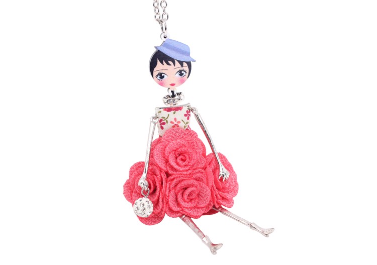 Bonsny-Statement-Flower-Doll-Necklace-Dress-Handmade-French-Doll-Pendant-2016-News-Alloy-Girl-Women--32687154178