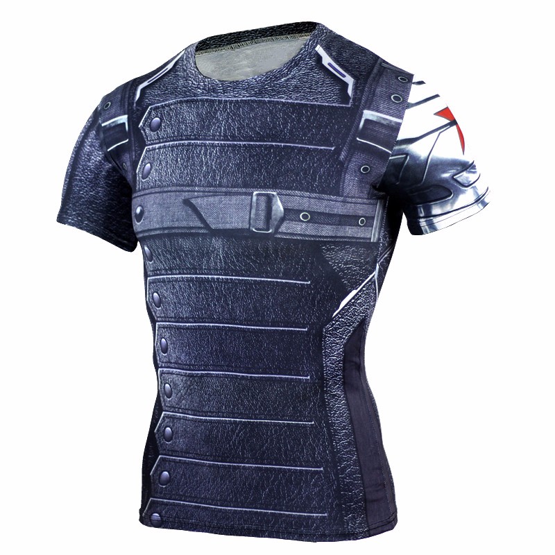 Brand-Clothing-2016-Superhero-Compression-Shirt-3D-Captain-America-Punisher-T-Shirt-Bodybuilding-Cro-32662144490