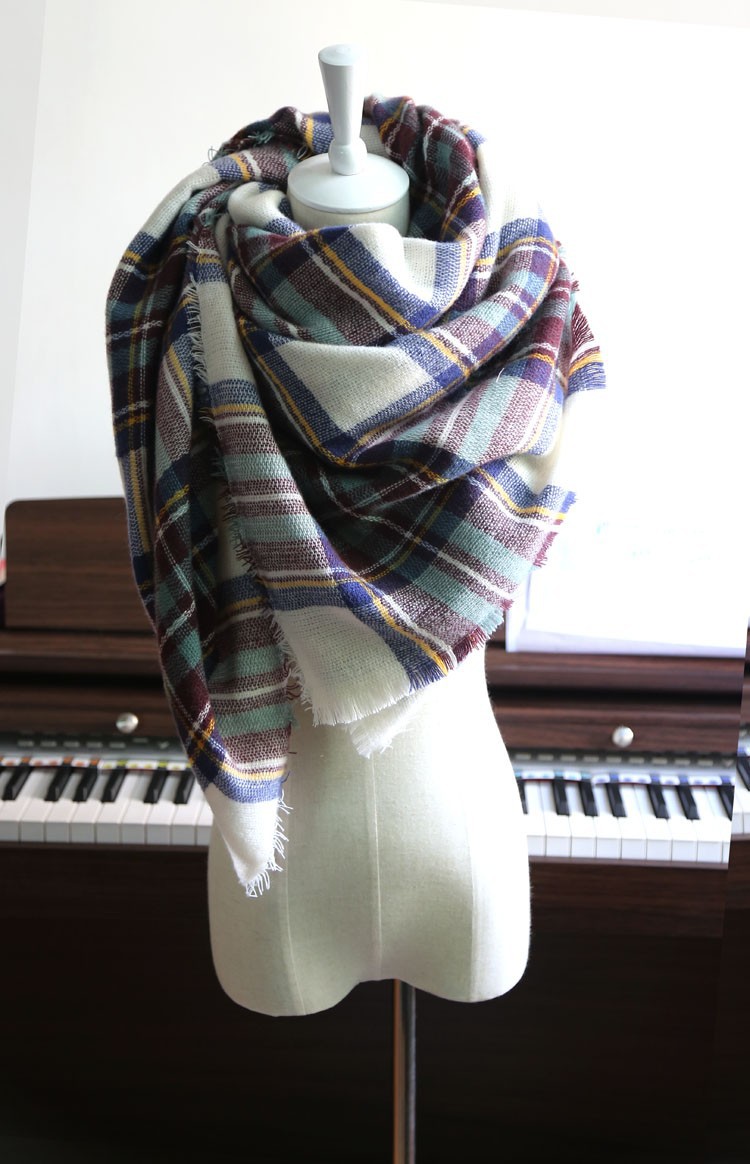 Brand-new-woman-Acrylic--plaid-warm-Winter-Scarf--Shawls-Plus-size-Blanket-Scarf-For-Women-32248142499