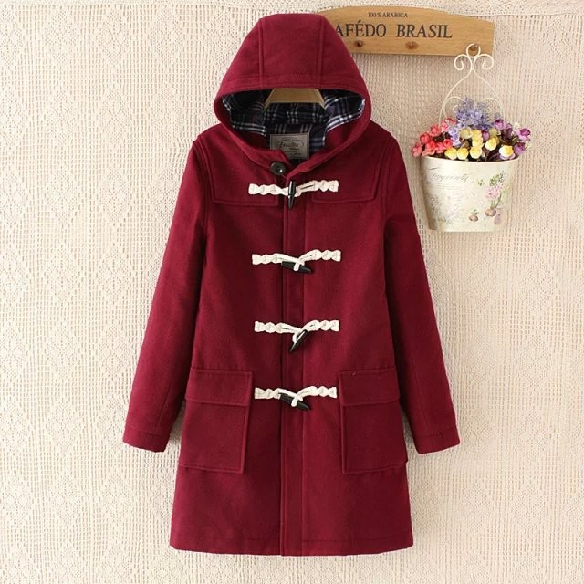 British-Style-Women-Duffle-Coat-Long-Woolen-Coat-Horn-Button-Hooded-Collar-Woolen-Overcoat-Wide-Wais-32508661203