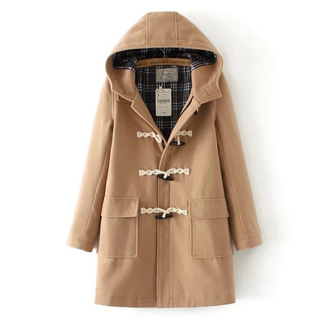 British-Style-Women-Duffle-Coat-Long-Woolen-Coat-Horn-Button-Hooded-Collar-Woolen-Overcoat-Wide-Wais-32508661203