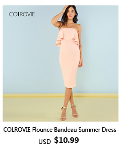 COLROVIE-Navy-Rose-Print-Slit-Back-Slim-Pencil-Dress-2017-Fall-Ladies-Round-Neck-Short-Sleeve-Knee-L-32727603642