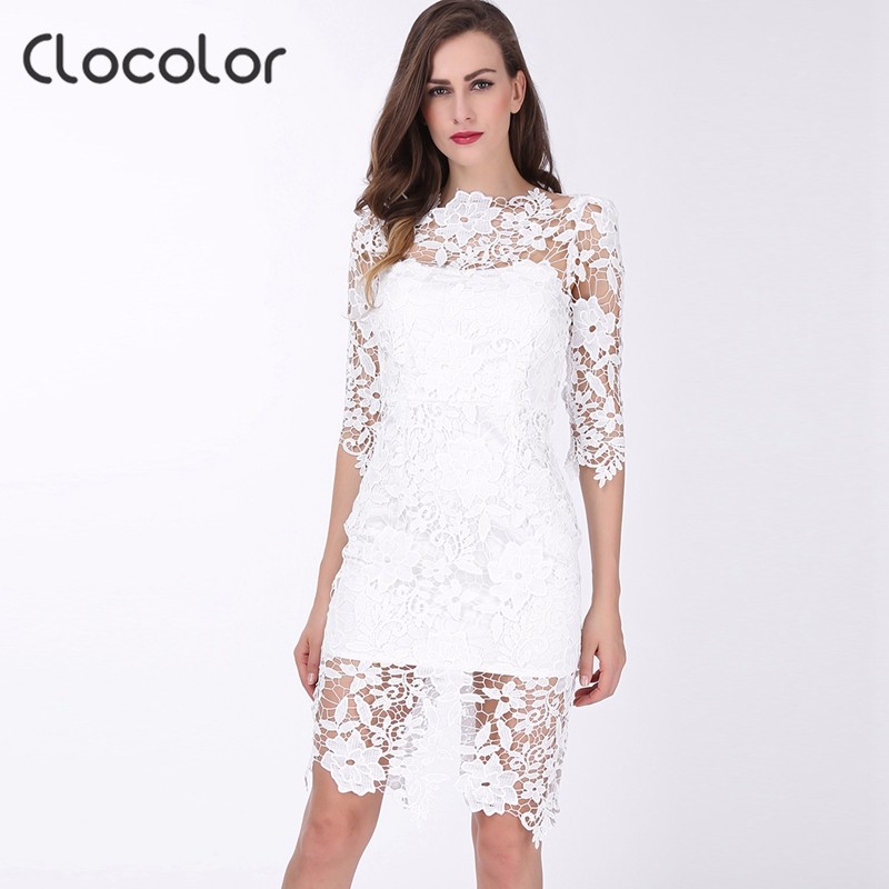 Casual-2017-Spring-Autumn-Lace-Women-Dress-Sexy-Hollow-Out-White-Bodycon-Dresses-Half-Sleeve-Knee-Le-32736893647