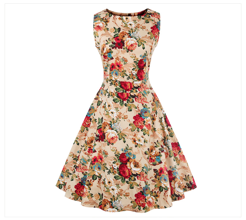 Charmian-Women39s-Summer-Dress-Floral-Print-Retro-Vintage-Dress-Elegant-195039s-Hepburn-Style-Casual-32697158501