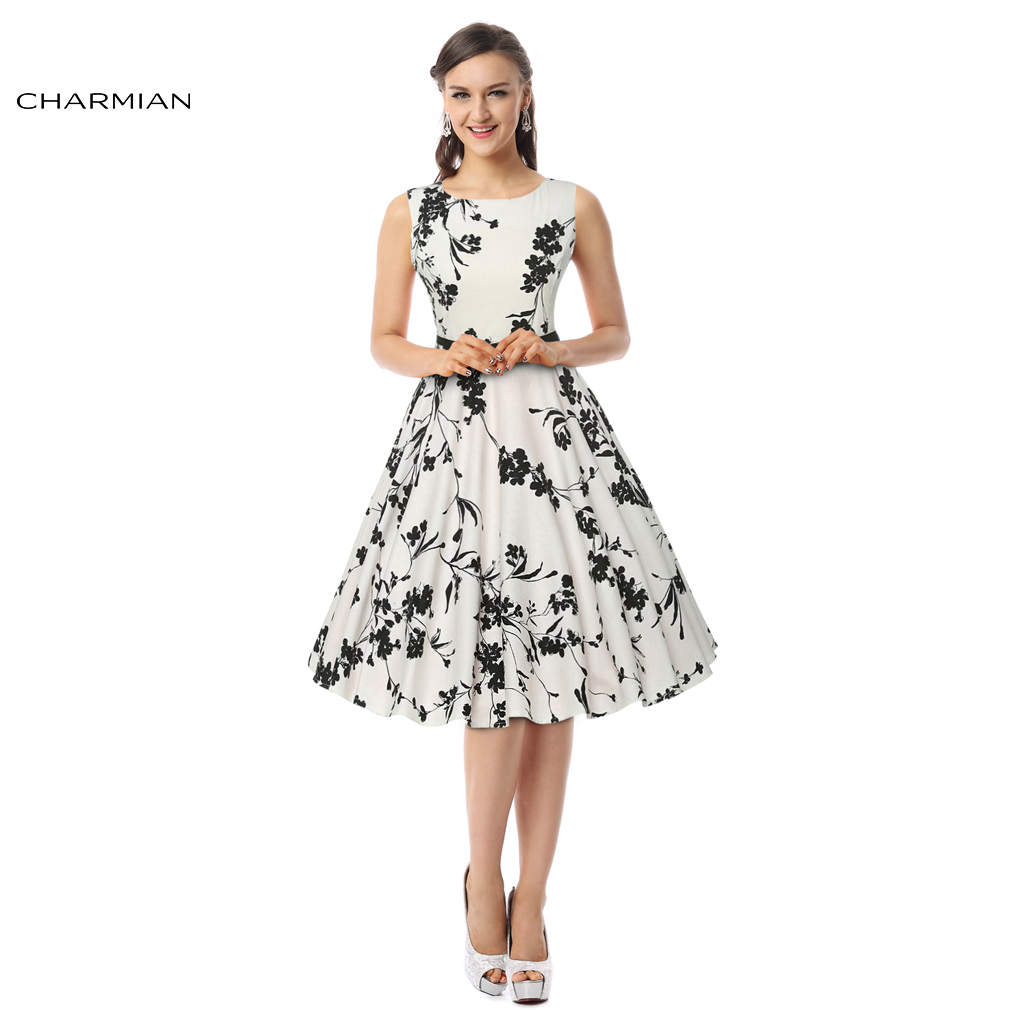 Charmian-Women39s-Summer-Dress-Plus-Size-Sexy-Vintage-Dress-Audrey-Hepburn-Rockabilly-Swing-Dress-Ca-32747557695