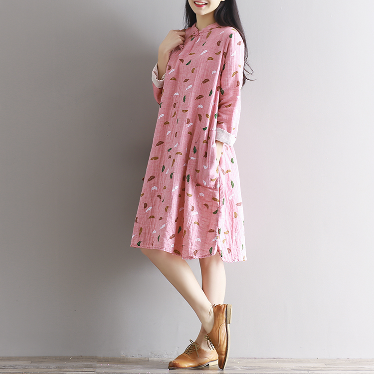 Cheongsam-Chinese-Traditional-Dress-2017-Spring-New-Women-Vintage-Flower-Printed-Plate-Buckle--Cotto-32785810746