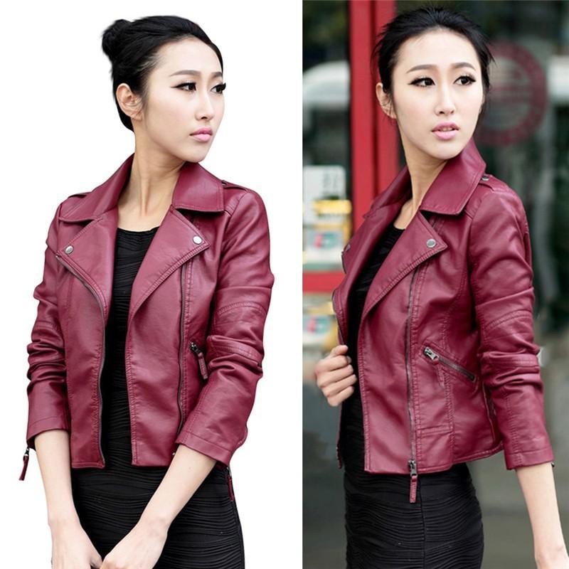 Chic-Women-Slim-Biker-Motorcycle-PU-Leather-Jacket-Coat-Zipper-Punk-Casual-Outwear-32775728779