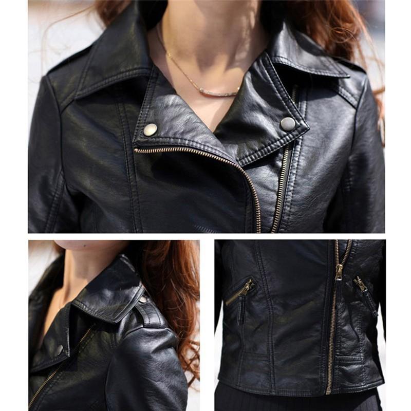 Chic-Women-Slim-Biker-Motorcycle-PU-Leather-Jacket-Coat-Zipper-Punk-Casual-Outwear-32775728779