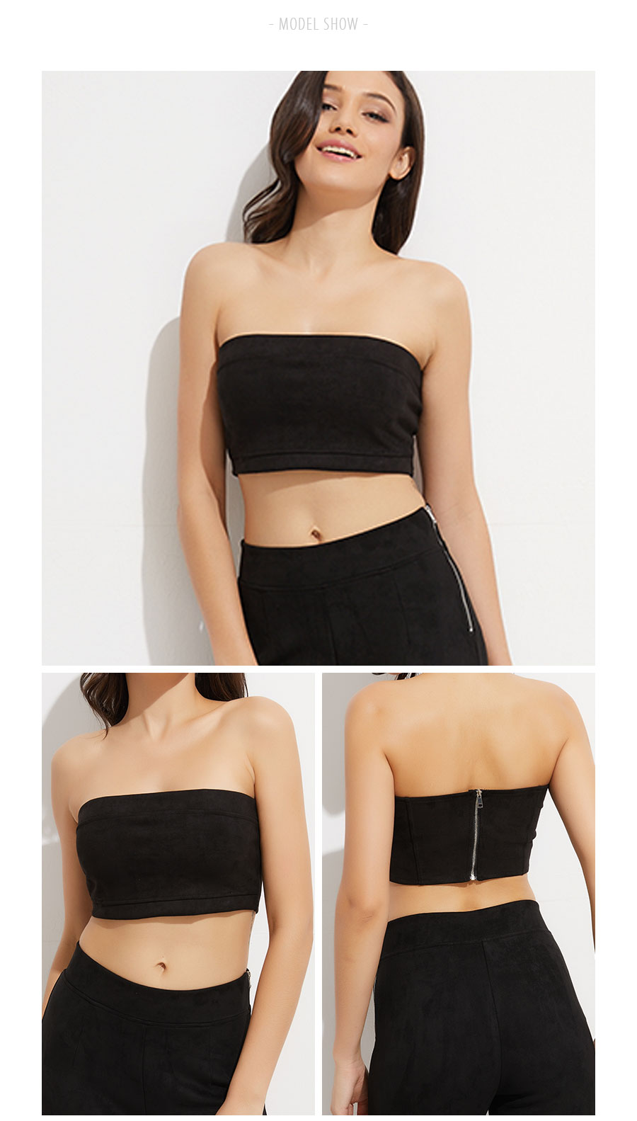 Colysmo-Sexy-Strapless-Strechable-Women-Suede-Bustier-Bandeau-Crop-Top-Tank-Tops-Autumn-Winter-Sprin-32751804533