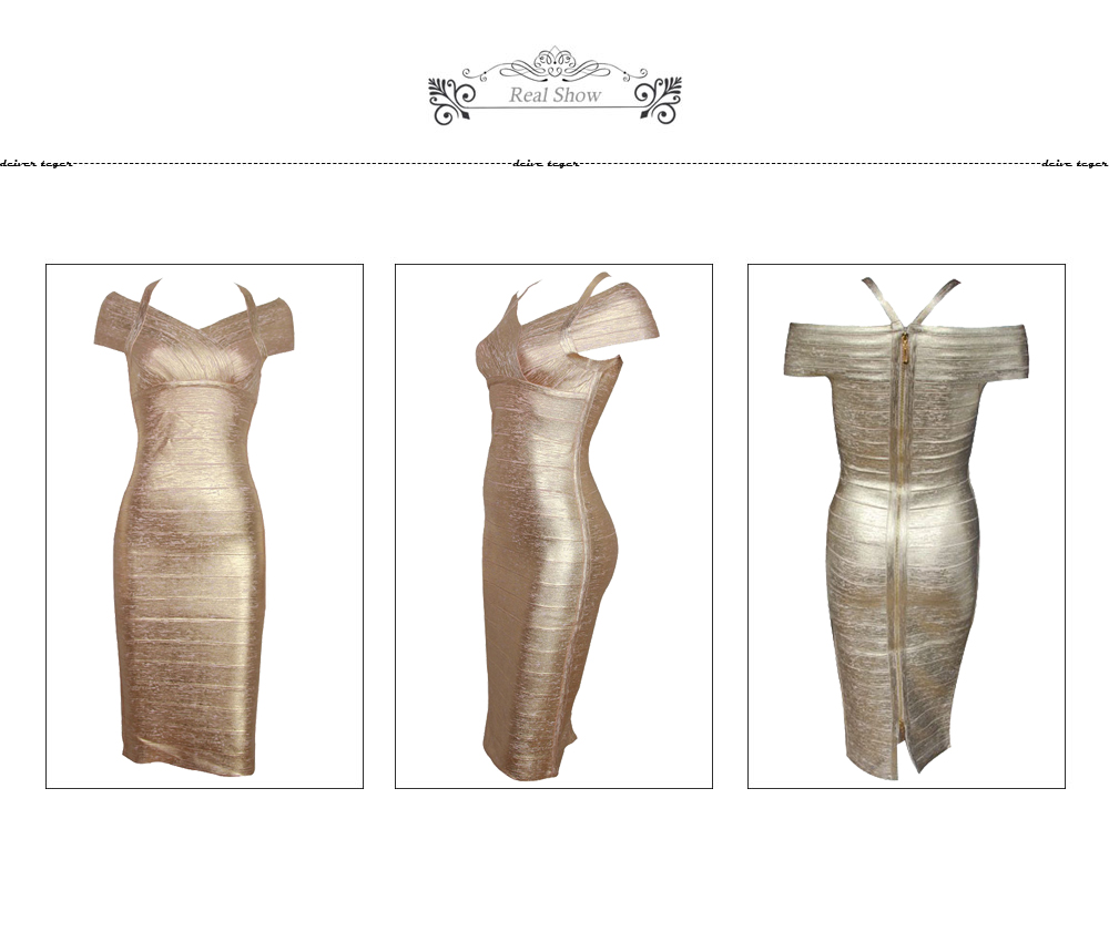 DWIVE-TEGER-sexy-dignity-stacked-Golden-wood-grain-foil-print-pencil-Women-bandage-dress-Party-Vesti-32277953624