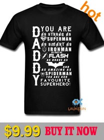 Daddy-Superhero-T-Shirt-Fathers-Day-Birthday-Gift-Superman-Batman-Ironman-Thor--D-C-Comics-camiseta--32657125442