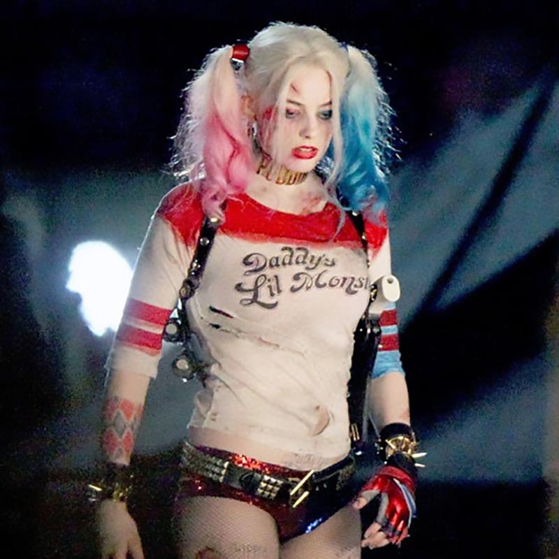 Daddy39s-Lil-Monster-Short-Sleeve-T-Shirt-Little-Harley-Quinn-Inspired-Cosplay-Shirt-Costume-32790645617