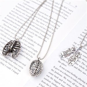 DoreenBeads-New-Fashion-Necklace-Ball-Chain-Antique-Silver-Cerebrum-Brain-Human-Body-Pendant-700cm27-32603688767
