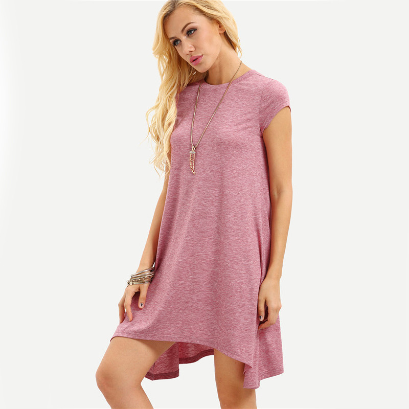 Dotfashion-2016-Summer-Pink-Cap-Sleeve-Asymmetrical-Short-Dress-Casual-Ladies-Wear-Round-Neck-Loose--32692415666