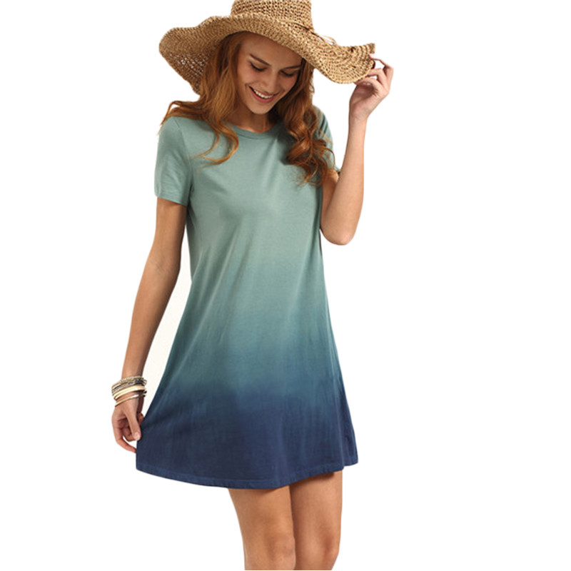 Dotfashion-Multicolor-Patchwork-Short-Sleeve-T-shirt-Dress-Female-Summer-Color-Block-Round-Neck-Loos-32697114442