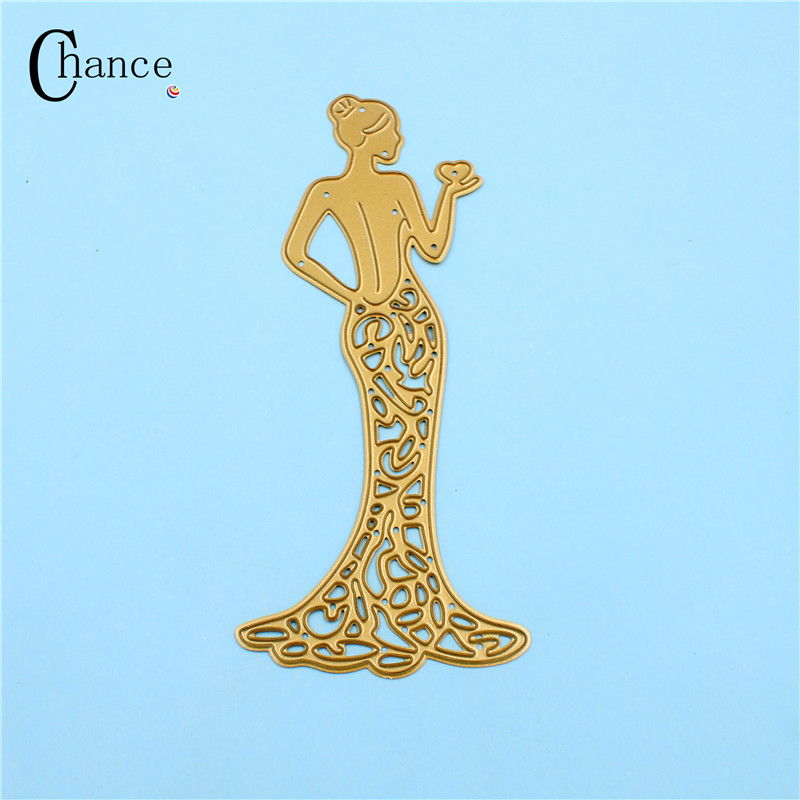 Dress-woman-Scrapbook-DIY-album-Card-Paper-Card-Maker-Metal-Die-Cut-Stencil-Decoration-dies-Craft-Cu-32802096480