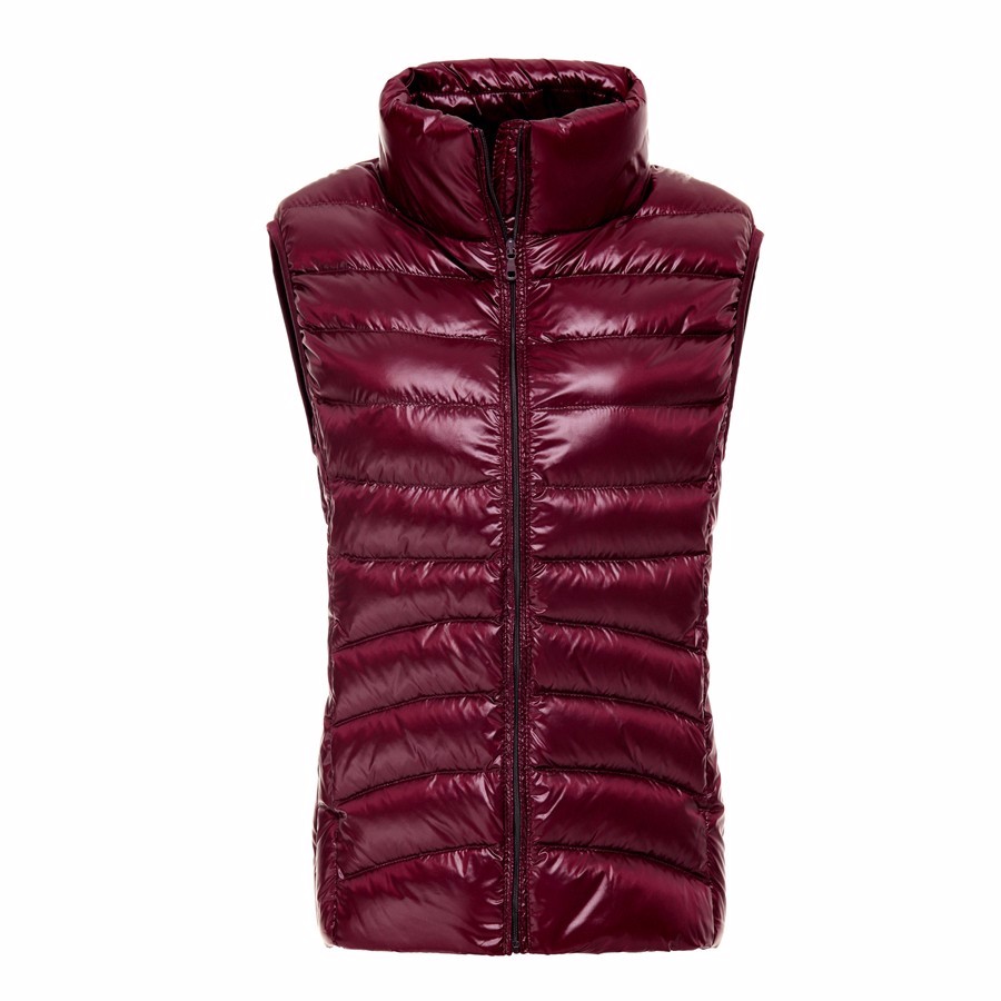 Duck-Down-Women-Vest-Ultra-Light-thin-Vest-Winter-2016-Sleeveless-Waistcoat-Fashion-Autumn-red-black-32724365795