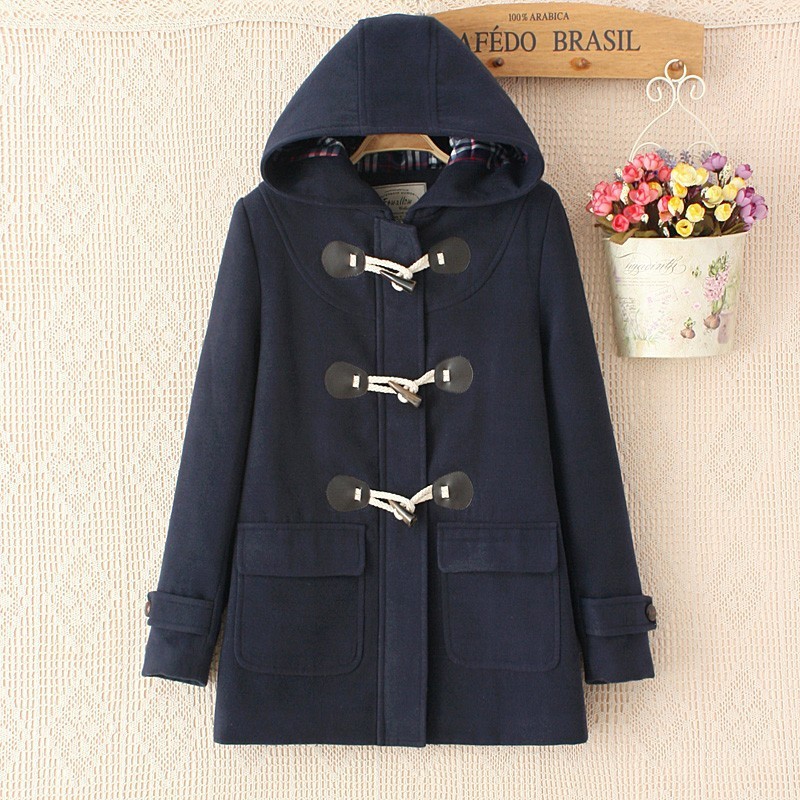 Duffle-Coat-Long-Turn-Down-Horn-Button-Hooded-Collar-Woolen-Overcoat-Wide-Waisted-manteau-femme-Out--32416761671