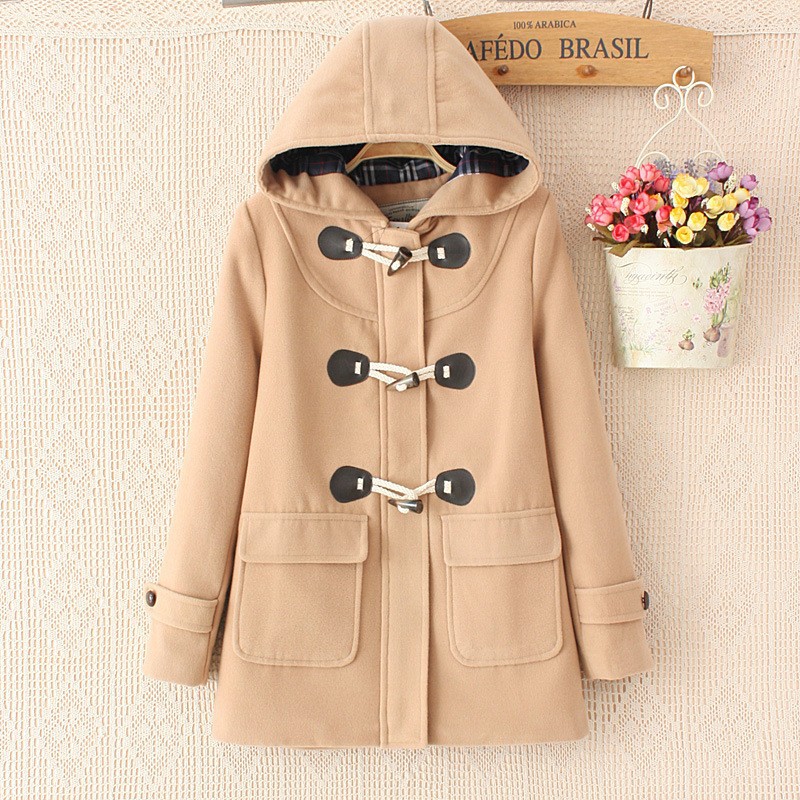 Duffle-Coat-Long-Turn-Down-Horn-Button-Hooded-Collar-Woolen-Overcoat-Wide-Waisted-manteau-femme-Out--32416761671