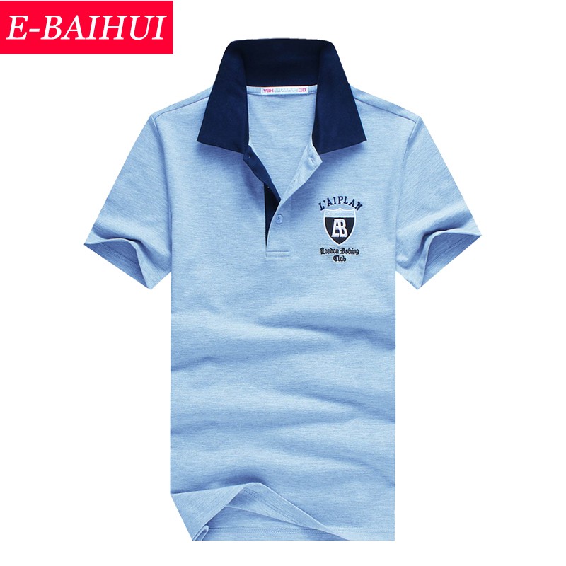 E-BAIHUI-brand-Summer-style-Men39s-Regular-Slim-Lapel--Embroidered-Polo-Shirts-cotton-men-casual-top-1827358172