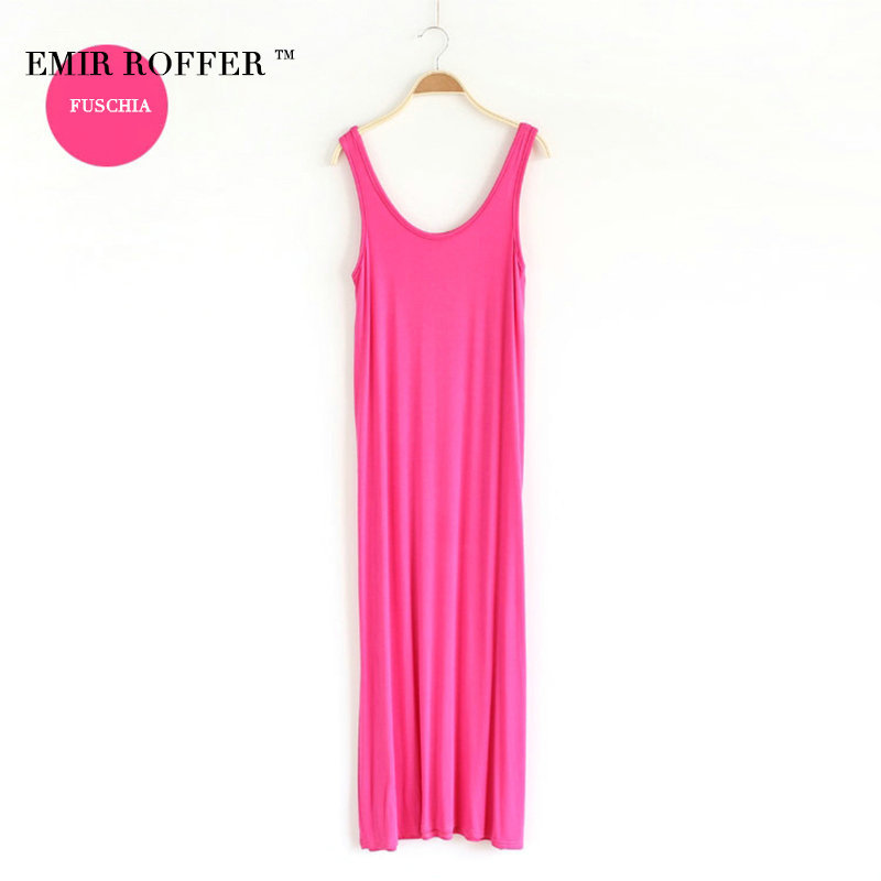 EMIR-ROFFER-2018-Summer-Sundresses-Female-Long-Dress-Women-Boho-Beach-Casual-O-Neck-Sleeveless-Large-32797528032