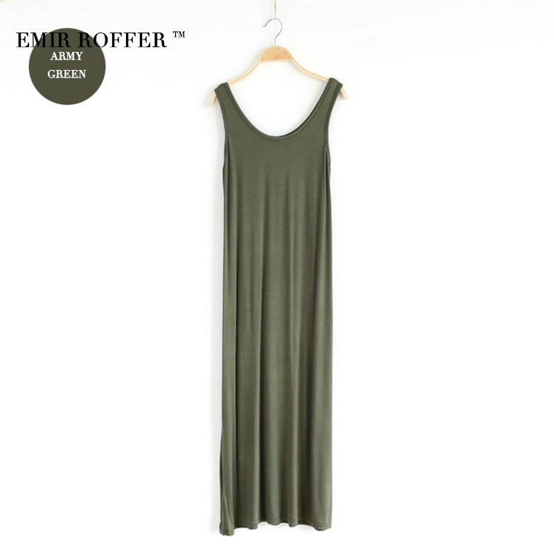 EMIR-ROFFER-2018-Summer-Sundresses-Female-Long-Dress-Women-Boho-Beach-Casual-O-Neck-Sleeveless-Large-32797528032