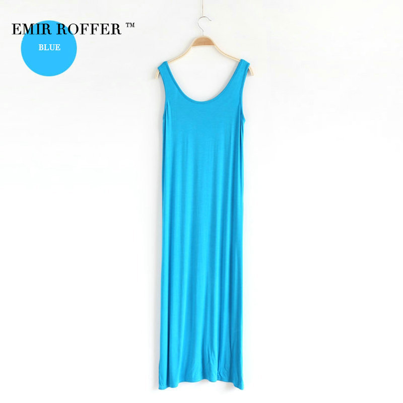 EMIR-ROFFER-2018-Summer-Sundresses-Female-Long-Dress-Women-Boho-Beach-Casual-O-Neck-Sleeveless-Large-32797528032