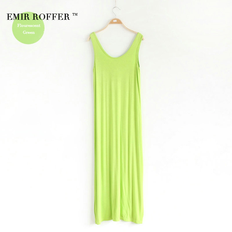 EMIR-ROFFER-2018-Summer-Sundresses-Female-Long-Dress-Women-Boho-Beach-Casual-O-Neck-Sleeveless-Large-32797528032