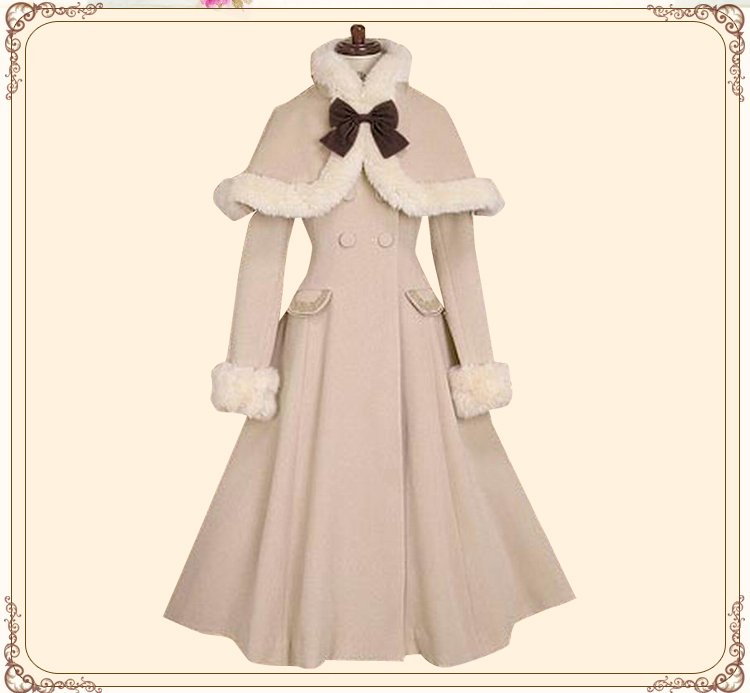 Elegant-Custom-Tailored-Lolita-Coat-Women39s-Winter-Long-Wool-Coat-with-Fur-Cuffs-and-Cape-Jacket-32739358899