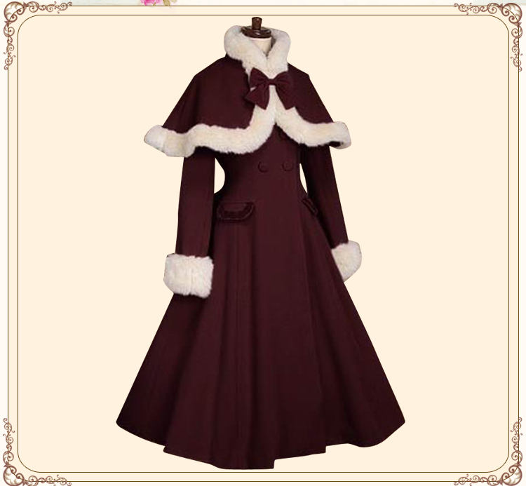 Elegant-Custom-Tailored-Lolita-Coat-Women39s-Winter-Long-Wool-Coat-with-Fur-Cuffs-and-Cape-Jacket-32739358899