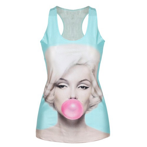 F51-Vest-Tank-Summer-New-2016-T-Shirt-3D-Vest-Tops-Camisole-Sexy-Top-Women-MARILYN-MONROE-Tops-Print-32633334773