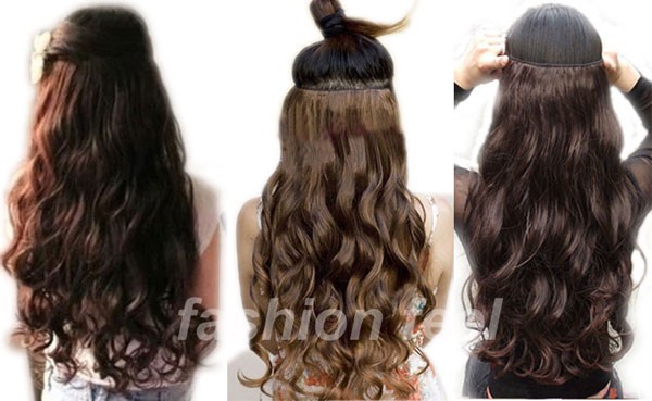 FACTORY-PRICE-18-28quot-45-70CM-100-Real-Natural-Hair-Extention-34-Full-Head-Clip-in-Hair-Extensions-32407155500