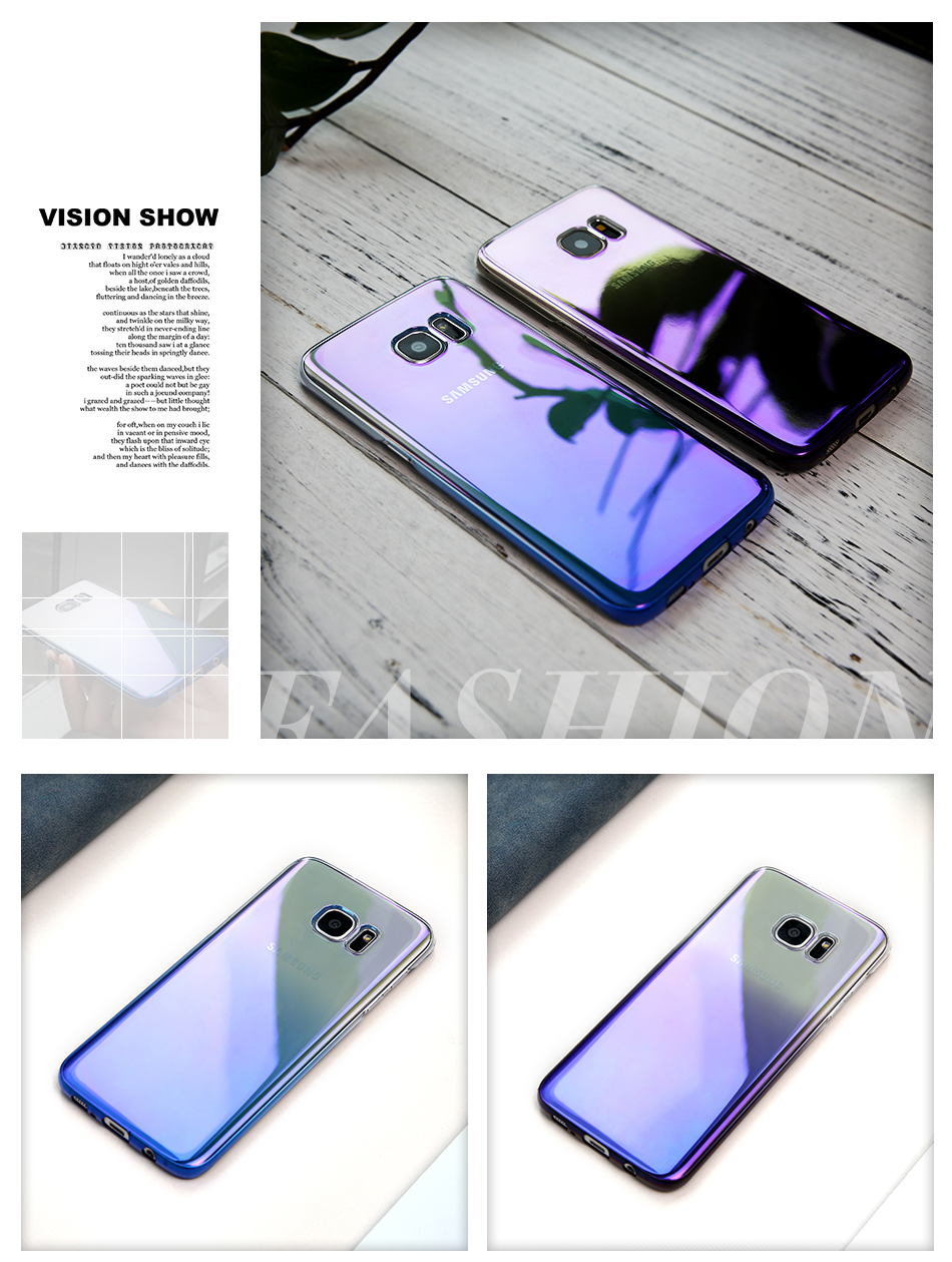 FLOVEME-Cool-Blue-Ray-Plastic-Case-For-Smausng-Galaxy-S7--S7-Edge--S8--S8-Plus--S6--S6-Edge-Gradient-32804563371