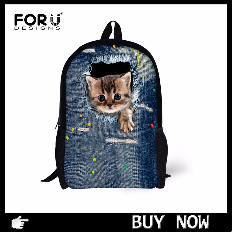 FORUDESIGNS-Luggage-Cover-Cute-Denim-Cat-Dog-Prints-Travel-Accessories-for-18-30inch-Travel-Case-Sui-32787107223