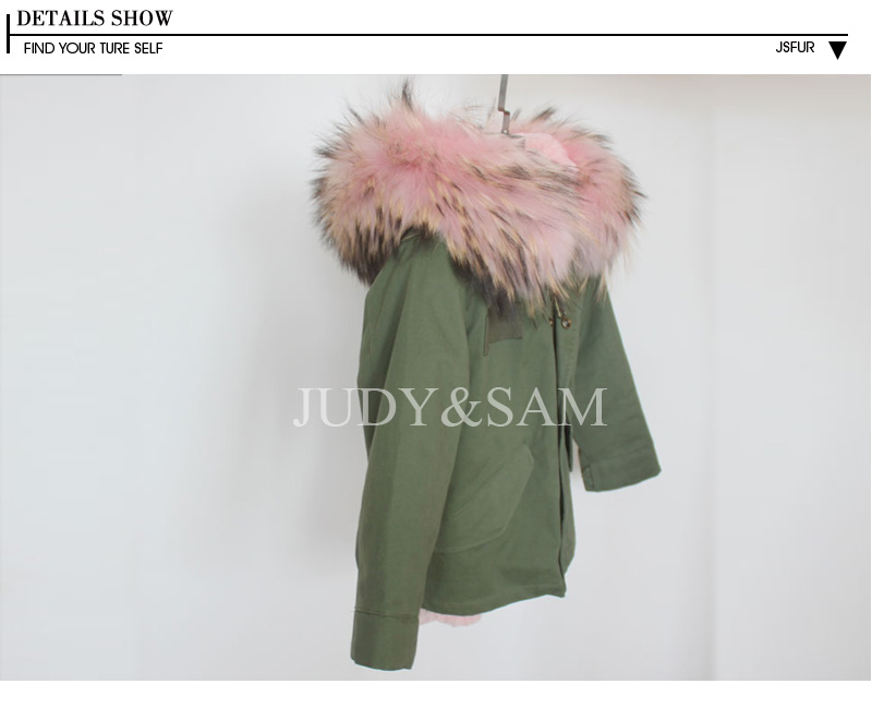 Fashion-Kids-Parka-Army-Green-Jacket-Warm-Winter-Real-Raccoon-Fur-Hood-Faux-Fur-Lined-100-Cotton-Coa-32710231101