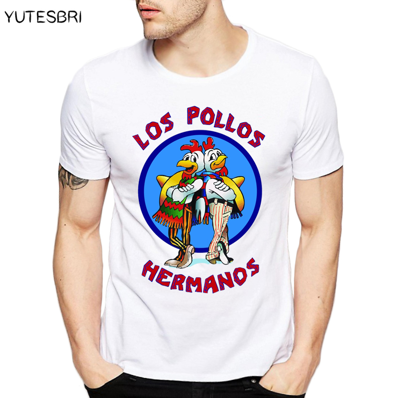 Fashion-Los-Pollos-Hermanos-T-Shirt-Men39s-Breaking-Bad-Chicken-Brothers-T-shirts-Boys-Casual-Tee-To-32678053456