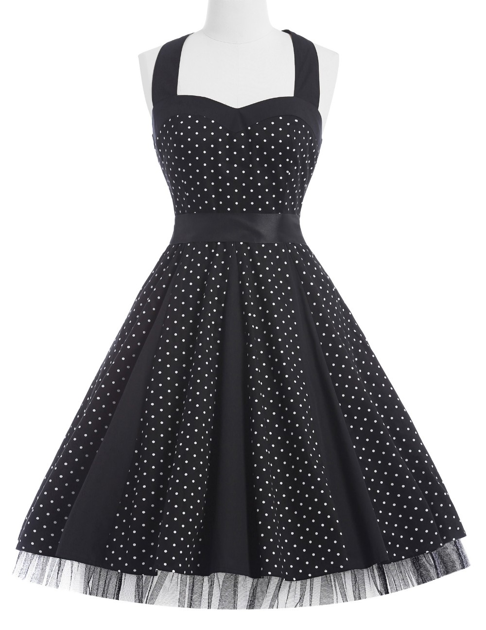 Fashion-Summer-Dress-2017-Sexy-Halter-Robe-Polka-Dots-Pinup-Rockabilly-50s-60s-Vintage-Dress-Vestido-32438557402