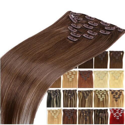 Free-Shipping-26quot-66cm-Women-Long-Straight-Clip-in-hair-Extentions-8PCS-Full-Head-hair-Extension--32351147118