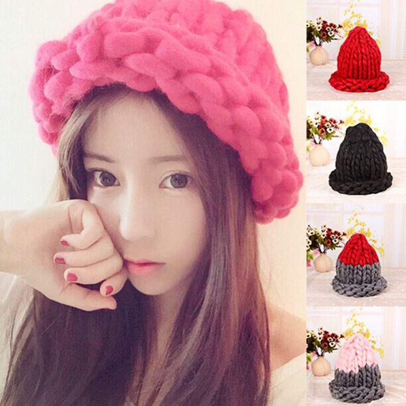 Free-shipping-2017-New-The-Korean-Version-Fashion-Knitting-Wool-Caps-Woman-shag-line-warm-winter-hat-32261959853